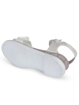 Civil Girls Fiyonk Aksesuarlı 31-36 Numara Sandalet - Gri