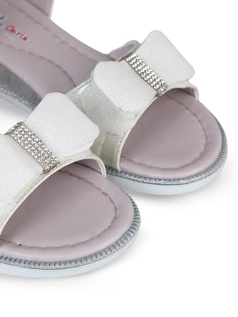 Civil Girls Fiyonk Aksesuarlı 31-36 Numara Sandalet - Gri