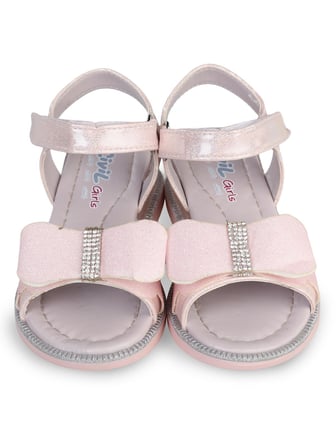 Civil Girls Fiyonk Aksesuarlı 31-36 Numara Sandalet - Pudra
