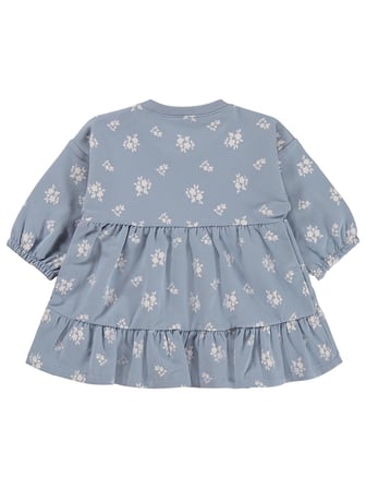 Civil Baby Çiçek Empirme Basic 6-18 Ay Elbise - Mavi