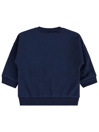 Civil Baby Tavşan Baskılı Basic 6-18 Ay Sweatshirt - Lacivert