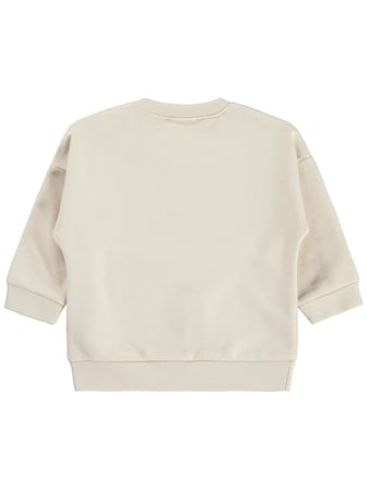 Civil Baby Tavşan Baskılı Basic 6-18 Ay Sweatshirt - Bej