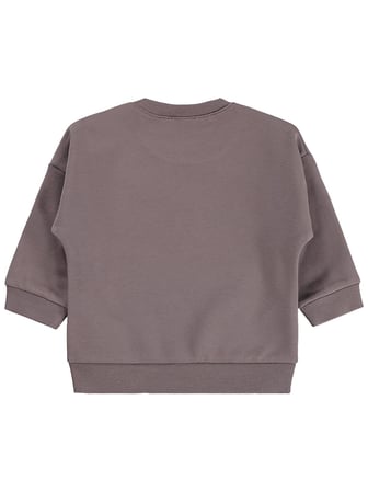 Civil Baby Tavşan Baskılı Basic 6-18 Ay Sweatshirt - Kahve