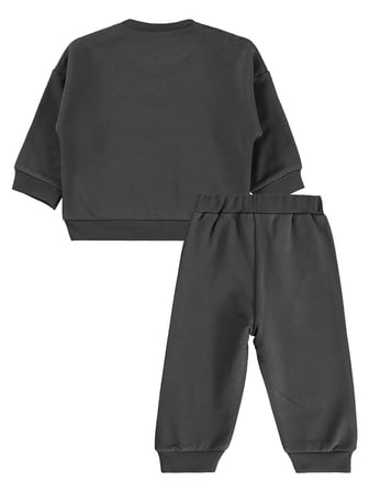 Civil Baby Tavşan Baskılı Basic 6-18 Ay Takım - Gri