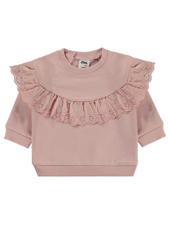 Civil Baby Fırfırlı Basic 6-18 Ay Sweatshirt - Pembe