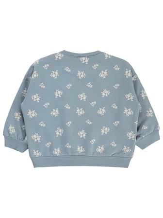 Civil Baby Çiçek Empirme Basic 6-18 Ay Sweatshirt - Mavi