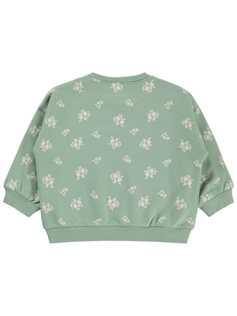 Civil Baby Çiçek Empirme Basic 6-18 Ay Sweatshirt - Haki