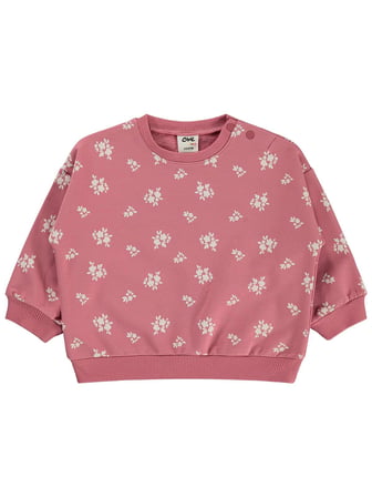 Civil Baby Çiçek Empirme Basic 6-18 Ay Sweatshirt - Pembe