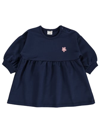 Civil Baby Çiçek Nakışlı Basic 6-18 Ay Elbise - Lacivert