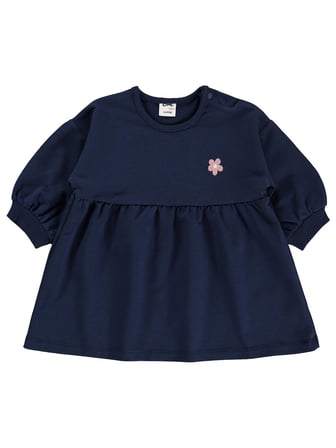 Civil Baby Çiçek Nakışlı Basic 6-18 Ay Elbise - Lacivert