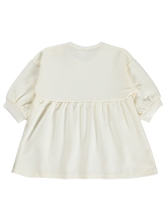 Civil Baby Çiçek Nakışlı Basic 6-18 Ay Elbise - Ekru