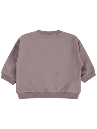 Civil Baby Çiçek Nakışlı Basic 6-18 Ay Sweatshirt - Kahve