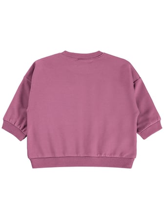 Civil Baby Çiçek Nakışlı Basic 6-18 Ay Sweatshirt - Lila