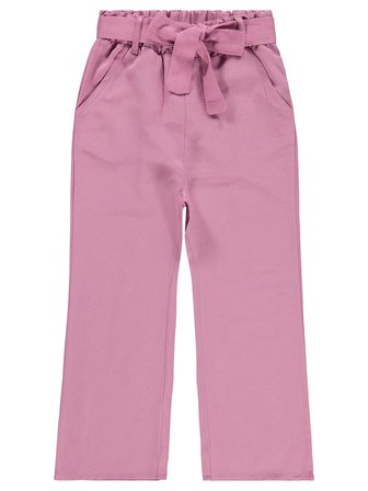 Civil Girls Kuşaklı 6-9 Yaş Pantolon - Pembe