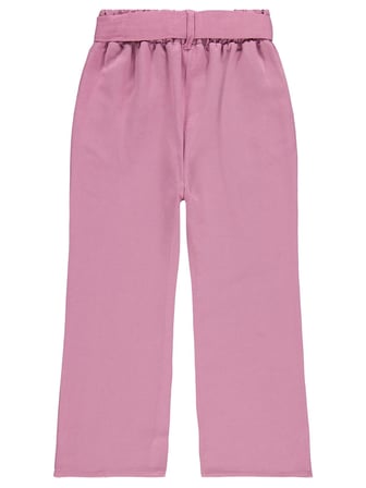 Civil Girls Kuşaklı 10-13 Yaş Pantolon - Pembe