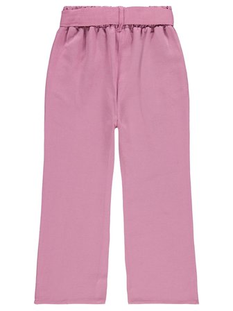 Civil Girls Kuşaklı 10-13 Yaş Pantolon - Pembe