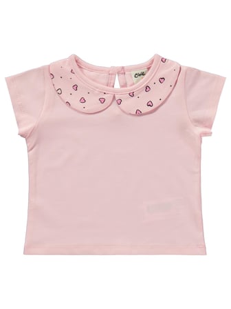 Civil Baby Kalp Empirme Bebe Yaka 6-18 Ay Takım - Pembe