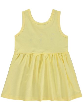 Civil Baby Flamingo Nakış 6-18 Ay Elbise - Sarı