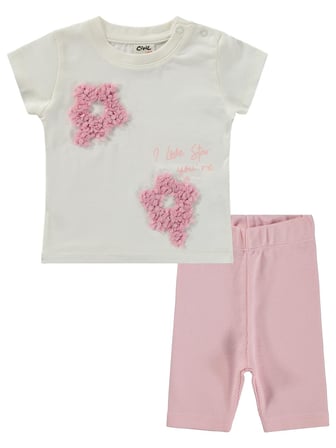 Civil Baby Yıldız Baskılı 6-18 Ay Takım - Pembe