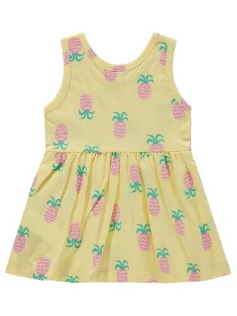 Civil Baby Ananas Empirme 6-18 Ay Elbise - Sarı