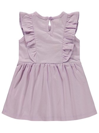 Civil Baby Kalp Baskı Çiçek 6-18 Ay Elbise - Lila