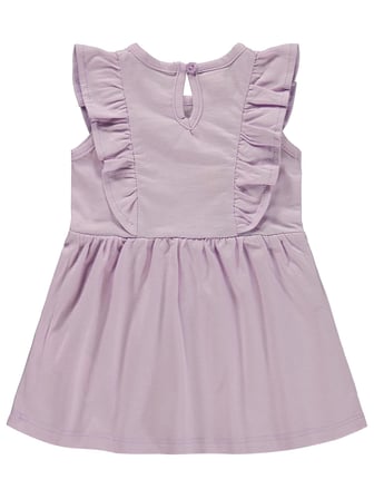 Civil Baby Kalp Baskı Çiçek 6-18 Ay Elbise - Lila