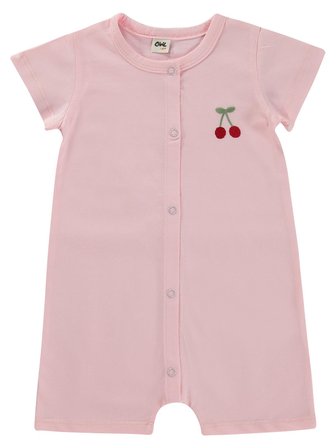 Civil Baby Kiraz Baskılı 6-18 Ay Tulum - Pembe