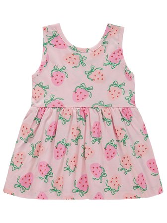 Civil Baby Çilek Empirme 6-18 Ay Elbise - Pembe