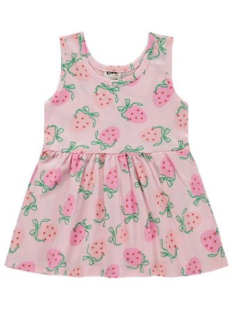 Civil Baby Çilek Empirme 6-18 Ay Elbise - Pembe