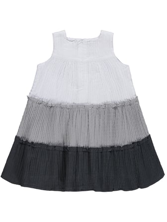 Civil Girls Fiyonklu 2-5 Yaş Elbise - Gri