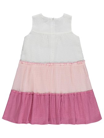 Civil Girls Fiyonklu 6-9 Yaş Elbise - Pembe