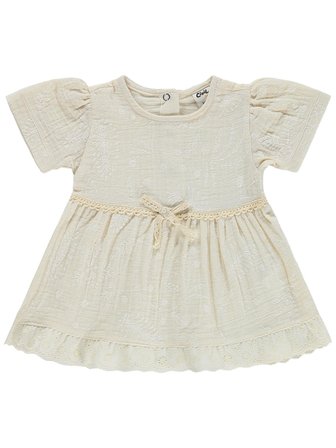 Civil Baby Fiyonklu 6-18 Ay Elbise - Bej
