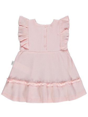 Civil Baby Fırfırlı Çiçekli 6-18 Ay Elbise - Pembe
