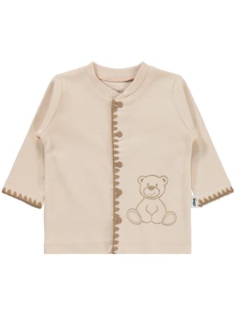 Civil Baby Oturan Tatlı Ayı Baskılı 1-9 Ay Pijama Takımı - Fil Dişi