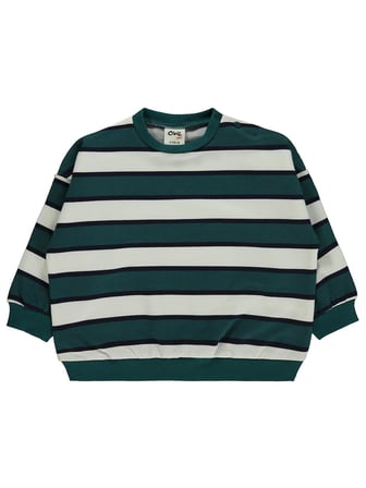 Civil Baby Çizgili 6-18 Ay Sweatshirt - Yeşil