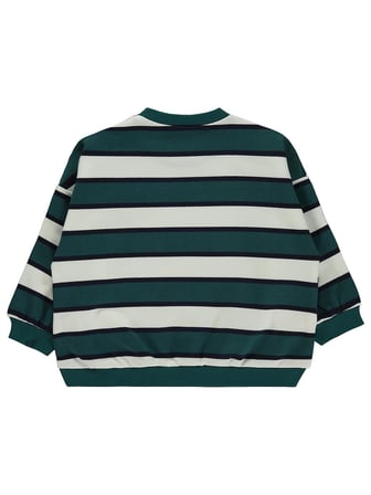 Civil Baby Çizgili 6-18 Ay Sweatshirt - Yeşil