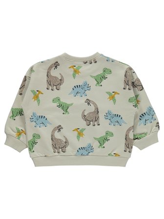 Civil Baby Dinozor Baskılı 6-18 Ay Sweatshirt - Bej