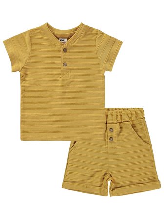 Civil Baby Jakarlı 6-18 Ay Takım - Hardal
