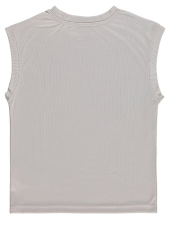 Civil Boys Reflektör Baskılı Kolsuz 6-9 Yaş Tişört - Koyu Taş Rengi