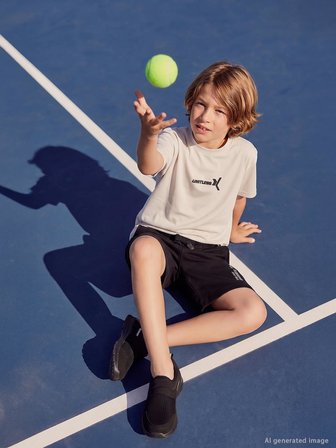 Civil Boys Yüksek Baskılı 10-13 Yaş Tişört - Koyu Taş Rengi