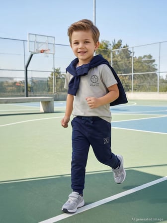 Civil Boys Best Player Yüksek Baskılı 2-5 Yaş Tişört - Koyu Taş Rengi