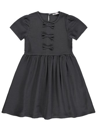 Civil Girls Fiyonklu 6-9 Yaş Elbise - Gri
