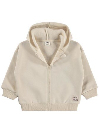 Civil Baby Keep Smiling Etiketli Basic 6-18 Ay Hırka - Bej