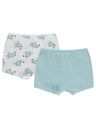 Civil Girls Kız Çocuk Cute Bird 2-12 Yaş 2'li Boxer - Standart