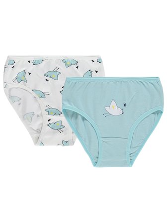 Civil Girls Kız Çocuk Cute Bird 2-12 Yaş 2'li Külot - Standart
