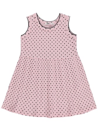 Civil Girls Puantiyeli 2-5 Yaş Elbise - Pembe
