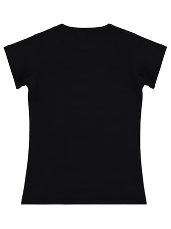 Civil Girls Taşlı 10-13 Yaş Tişört - Siyah