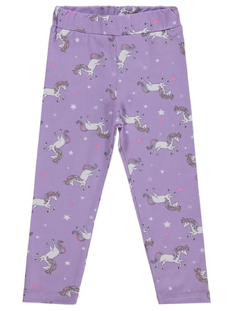 Civil Girls Unicorn Baskılı 2-5 Yaş Tayt - Lila