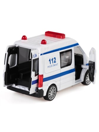 Can Oyuncak Kutuda Sesli Çek Bırak Ambulans - Beyaz