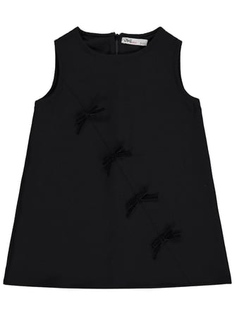 Civil Girls Fiyonklu 2-5 Yaş Elbise - Siyah
